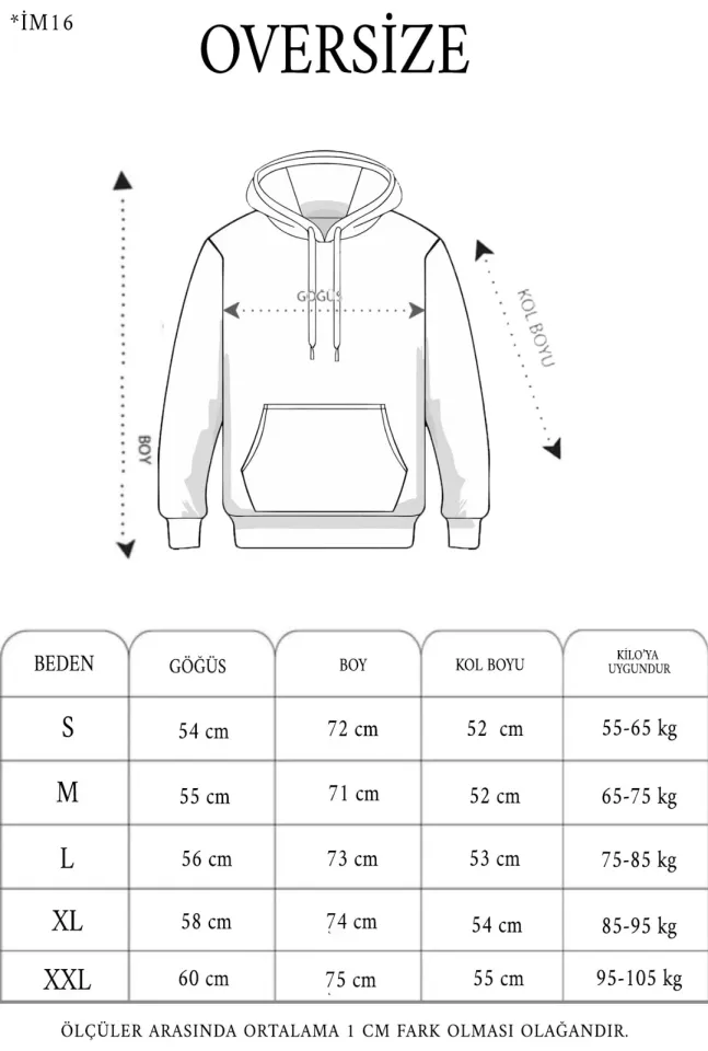 3 İplik Pamuklu Unisex Kapşonlu Sweetshirt - Beyaz