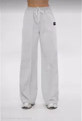 İki iplik Bol Paça Eşofman Pantalon - Gri