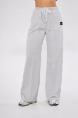 İki iplik Bol Paça Eşofman Pantalon - Gri