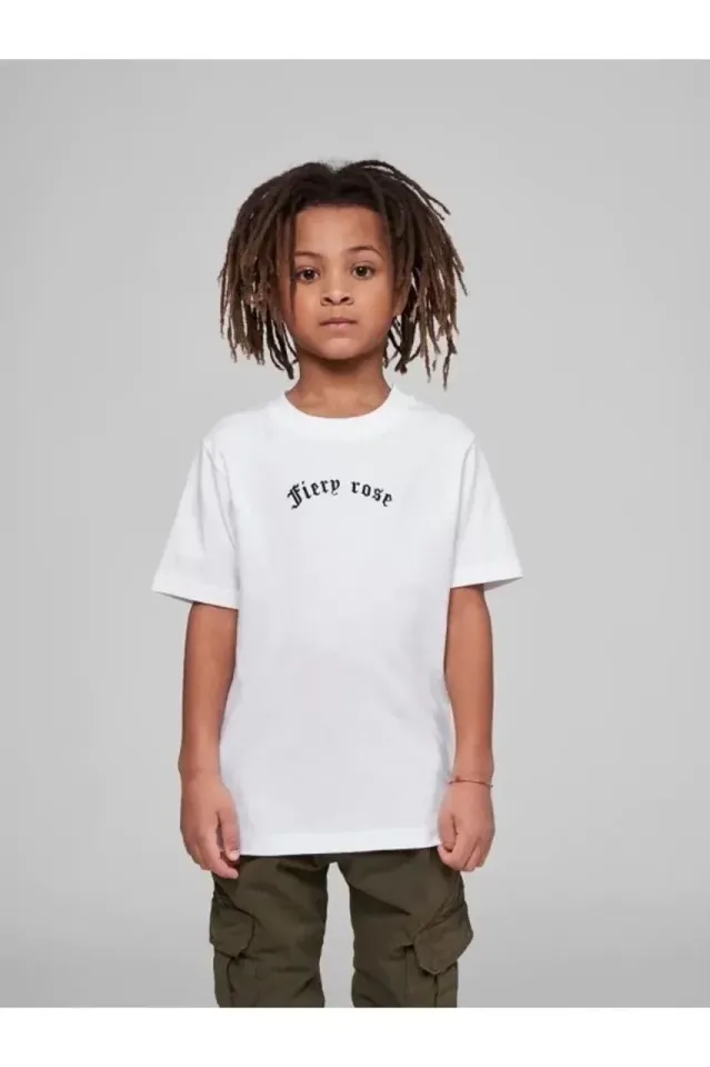 Çocuk Unisex Baskılı T-Shirt - Beyaz