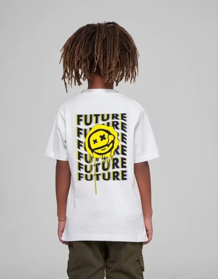 Çocuk Unisex Baskılı T-Shirt - Beyaz