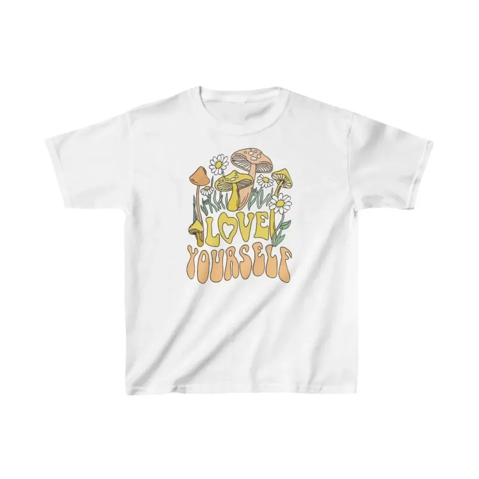 Çocuk Unisex Baskılı T-Shirt - Beyaz