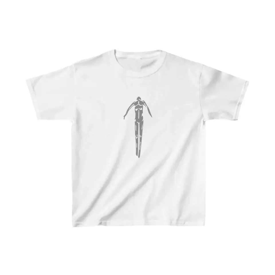 Unisex Çocuk Baskılı T-Shirt - Beyaz