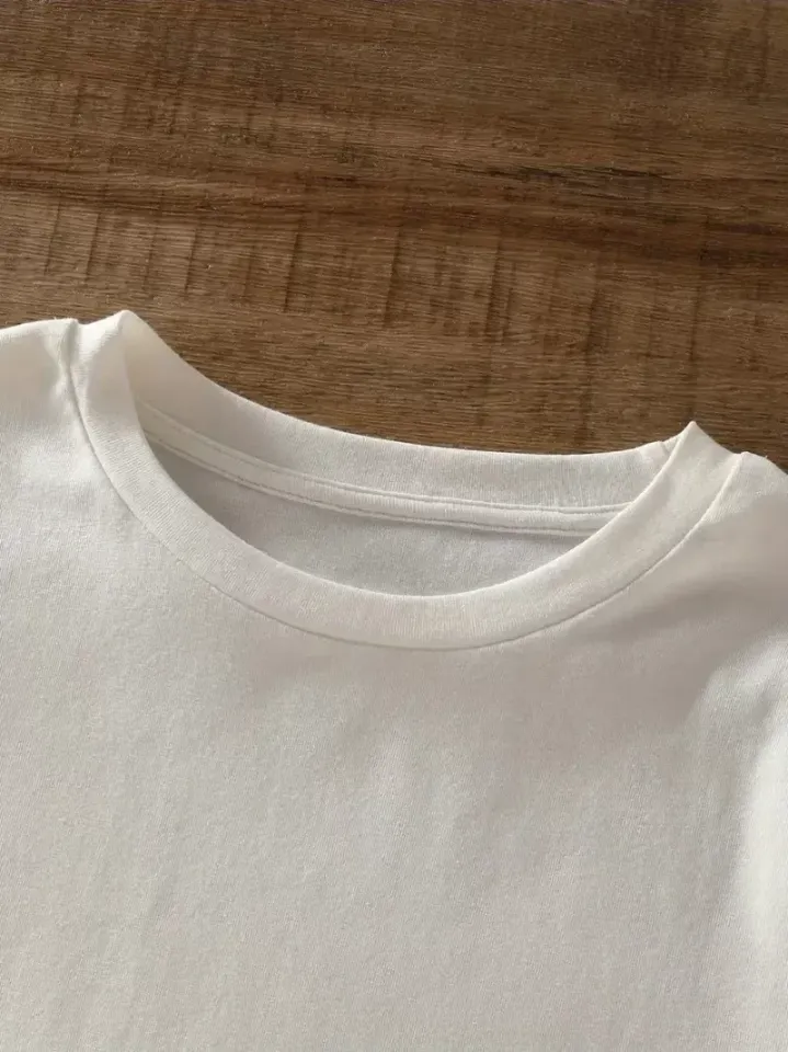 20/1 Penye Compack Ayı Baskılı Oversize Bisiklet Yaka Kısa Kol T-shirt - Beyaz