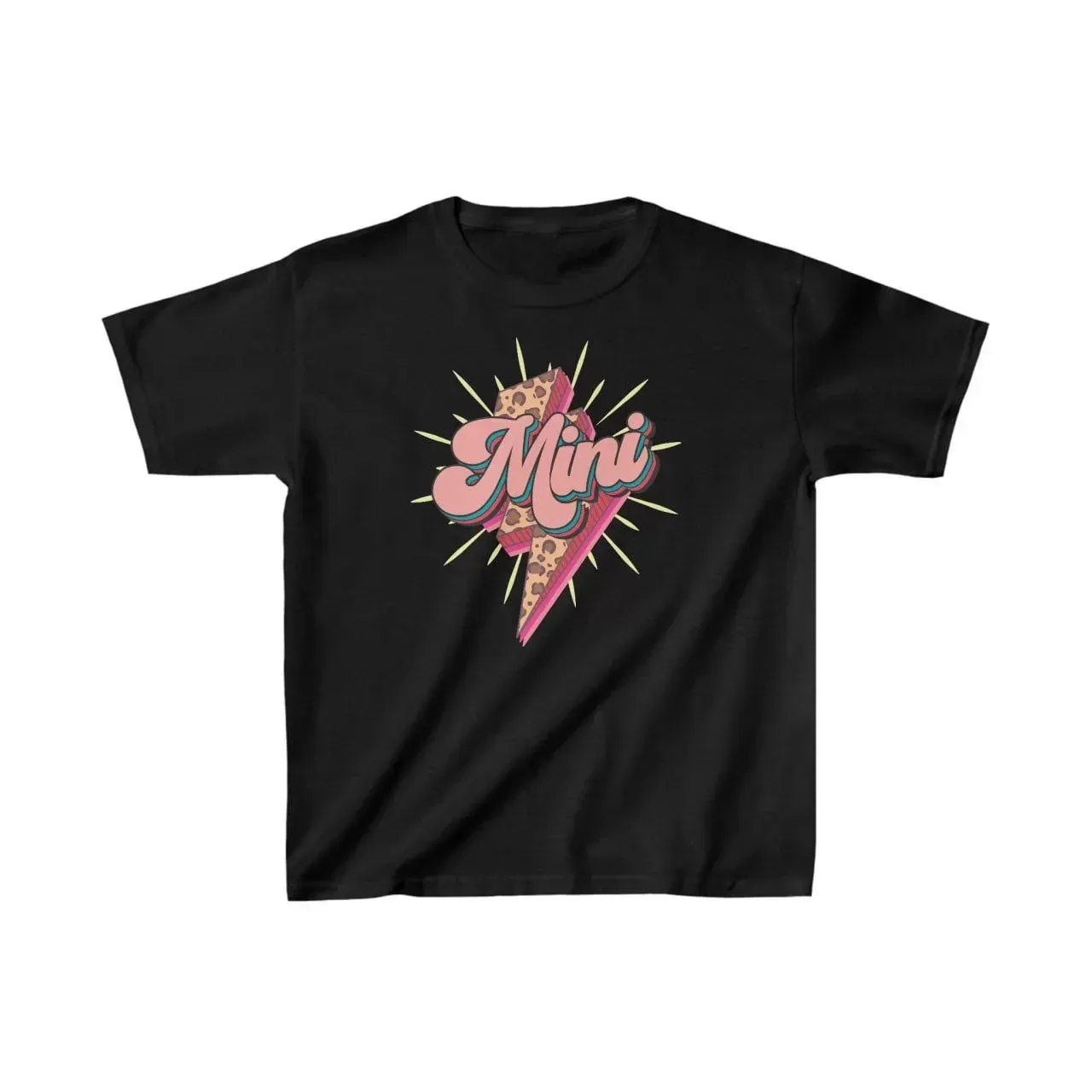 Unisex Çocuk Baskılı T-Shirt - Siyah