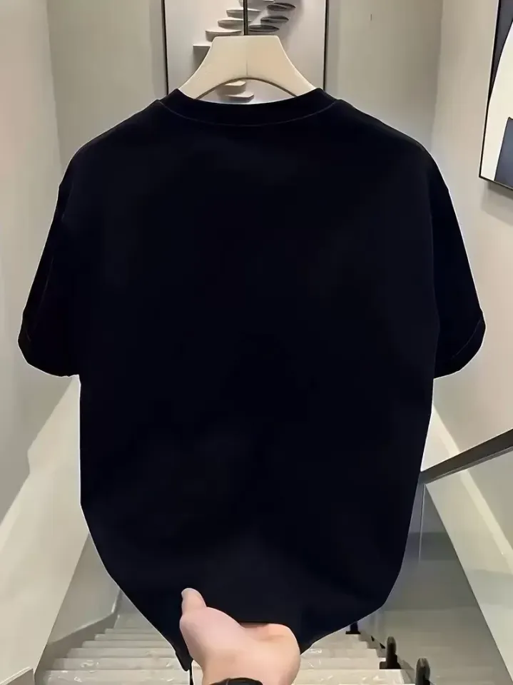 20/1 Penye Compack Day One Baskılı Oversize Bisiklet Yaka T-shirt - Siyah