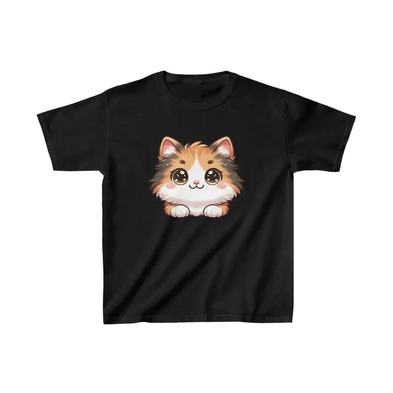 Unisex Çocuk Baskılı T-Shirt - Siyah
