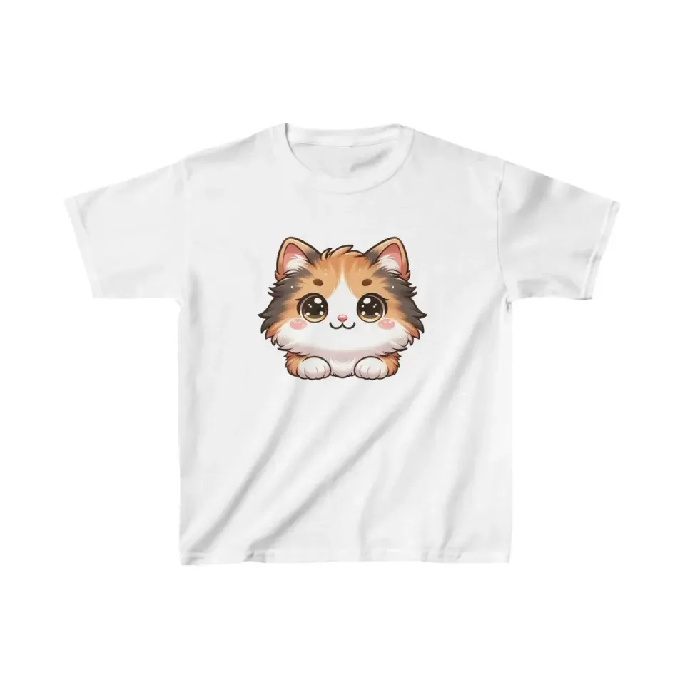 Unisex Çocuk Baskılı T-Shirt - Beyaz