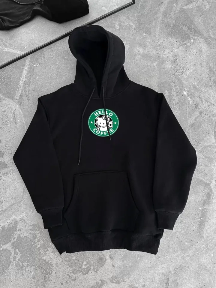 Üç İplik Penye Uzun Kol Kapüşonlu SweatShirt - Siyah